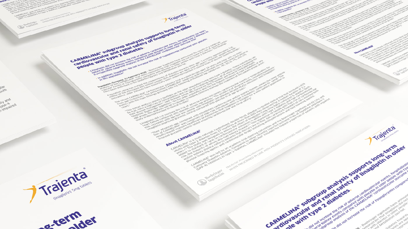 Image of a mocked-up press release