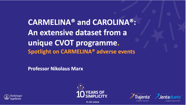 A unique CVOT programme – spotlight on CARMELINA adverse events