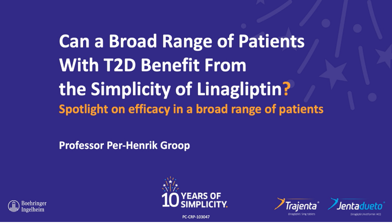 Spotlight on efficacy of linagliptin in a broad range of patients 
